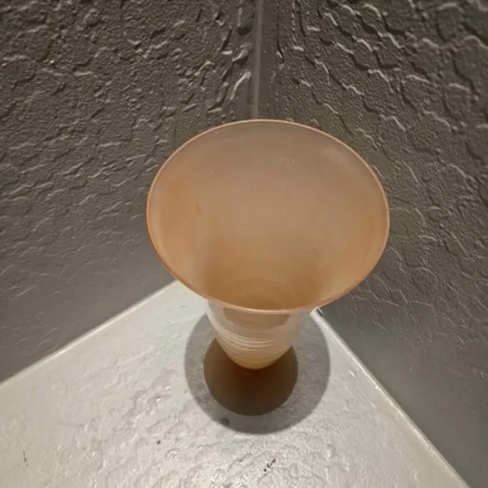 Pink Depression Glass Vase 10
